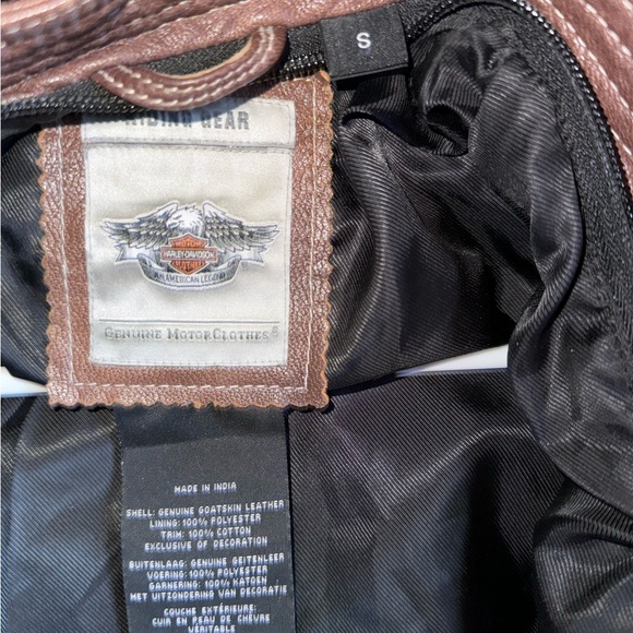 Women's Small Harley Davidson Vintage Style Flight Jacket - Picture 11 of 13